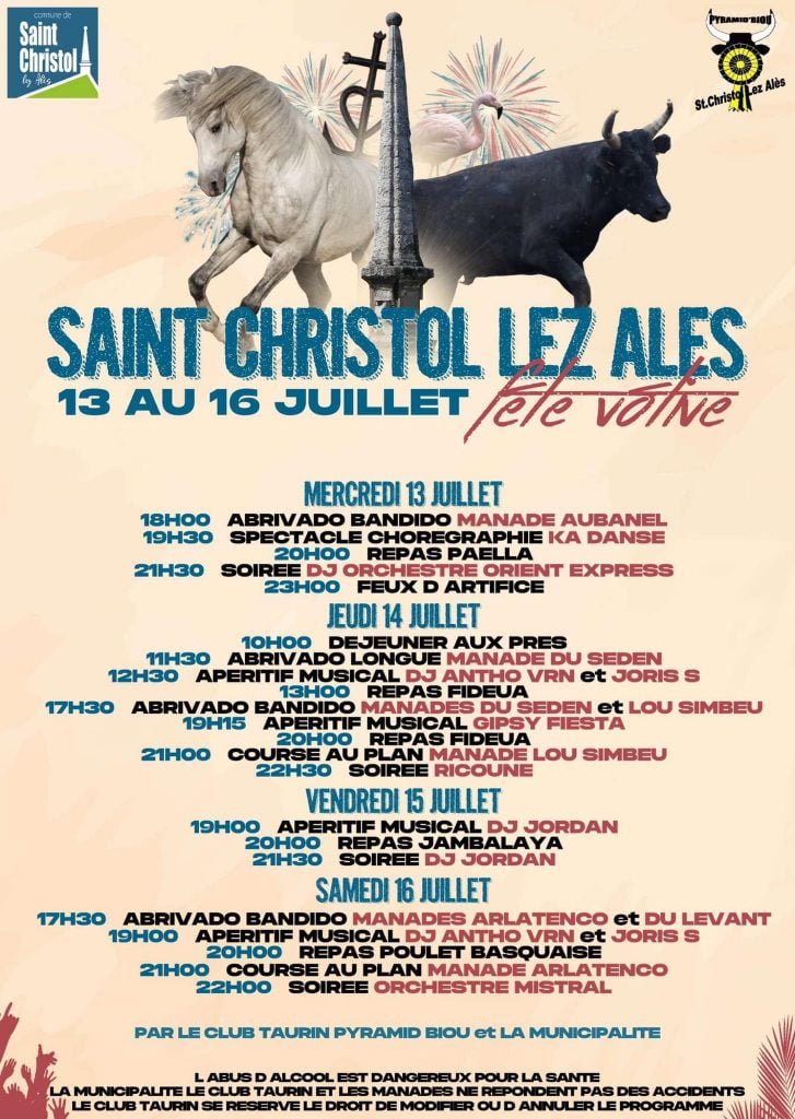 Fête votive de SaintChristollèsAlès 2022 Agenda Fêtes Gard 2022